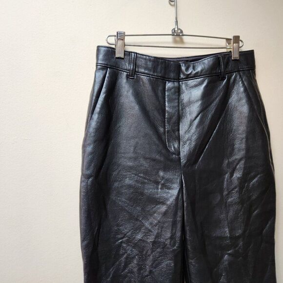 Aritzia Babaton black faux leather pants / 6 - Picture 4 of 7